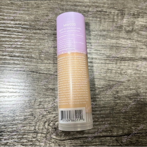 JOAH Crystal Glow Peptide-Infused Foundation – MW020 (Light to Medium) - Picture 2 of 6